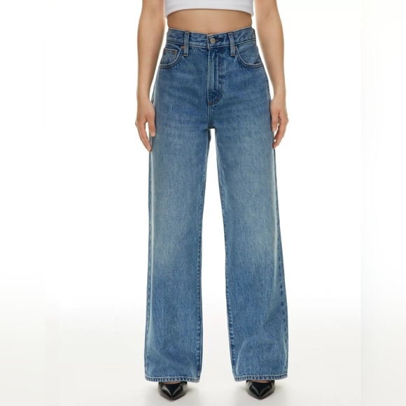 Aritzia Denim - Aritzia Denim Forum Farrah Hi-Rise Wide Leg Jeans Sz 27 Short (28 Length)